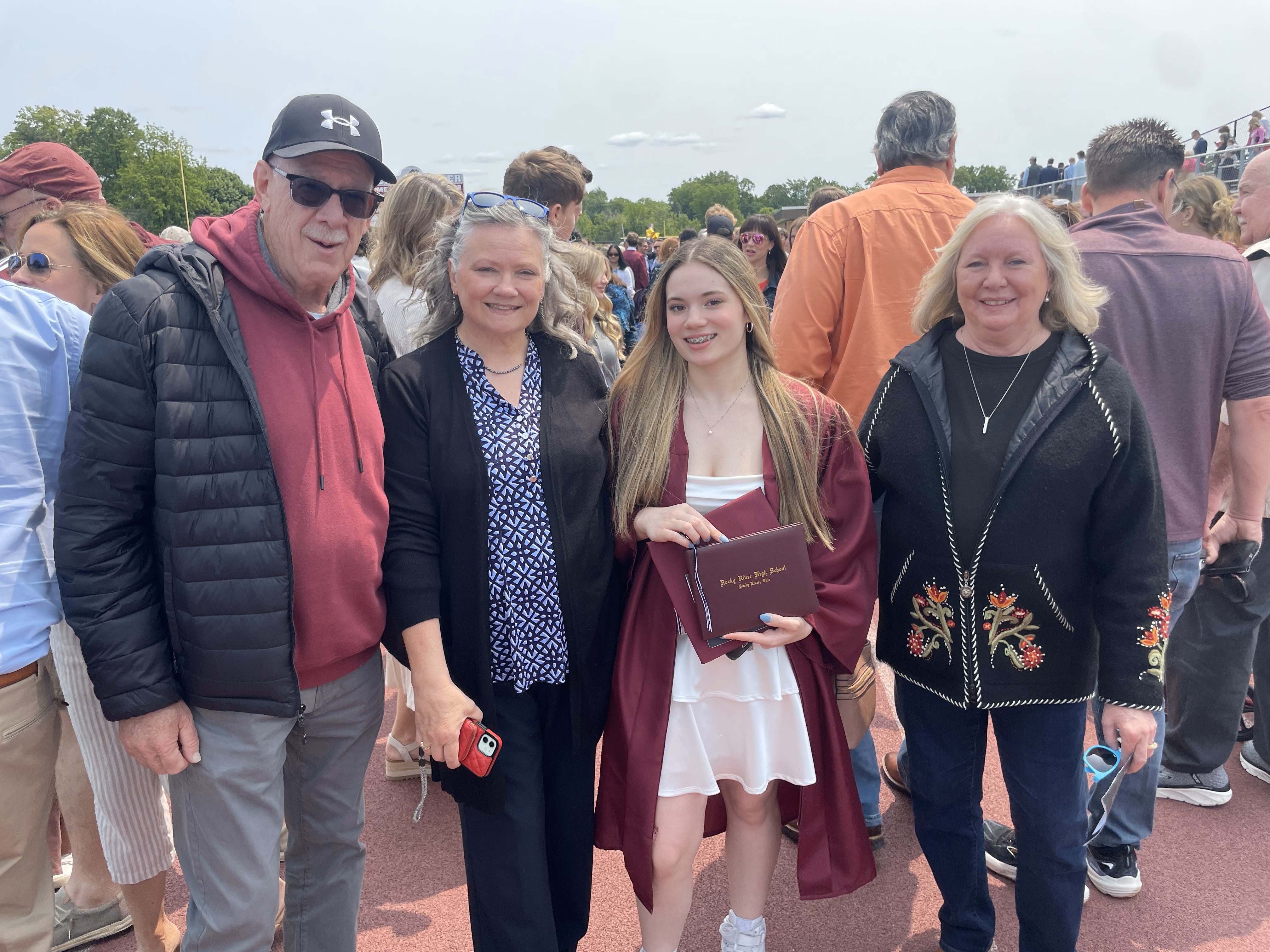 Makayla with her Grandparents